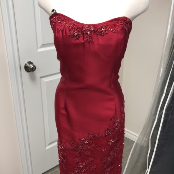 Elegant short evening dress - Picture 4 of 9